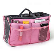Stock Preferred Travel Insert Handbag Organiser  with Hand Strap in Pink