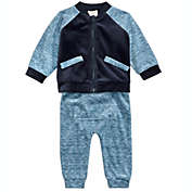 First Impressions Baby Boy&#39;s 2 Pc Varsity Jacket & Jogger Pants Set Blue Size 24MOS