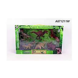 Nutcracker Factory 6-Pieces Dinosaurs Plastic Children's Toy Figures 15.25"