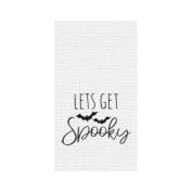 C&F Home Lets Get Spooky Halloween Embroidered & Waffle Weave Kitchen Towel