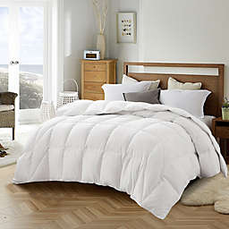 Unikome All Season Warmth White Down Comforter 600 Fill Power in White, Twin