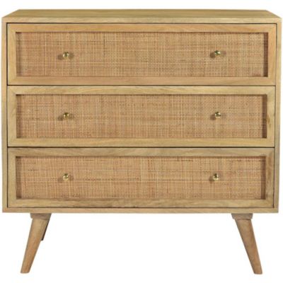 Cambridge Parkview 3-Drawer Mango Wood Chest in Natural