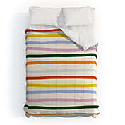 Deny Designs Lane and Lucia Retro Rainbow Stripe Comforter