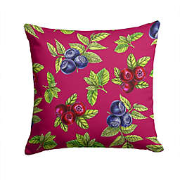 Caroline's Treasures Berries Fabric Decorative Pillow 14 x 14