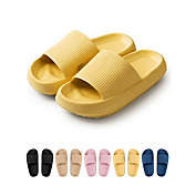 Gustave Anti-Slip Bathroom Slippers with Comfort Thick Sole Slides in Yellow