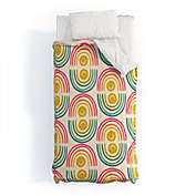 Deny Designs Doodle By Meg Smiley Rainbow Print Comforter