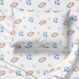 Saturday Park Vintage Sports 100% Organic Cotton Sheet Set