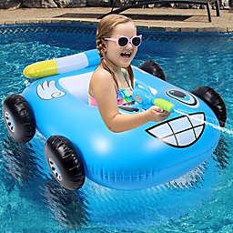 Stock Preferred Inflatable Water Car Jet Seat Swimming Pool Float in Blue