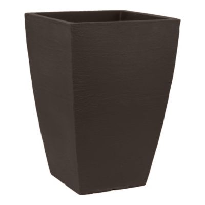 Tusco Products (#MSQT19ES) Modern Planter, Tall Square, Espresso &reg; 12&reg; x 19&reg;