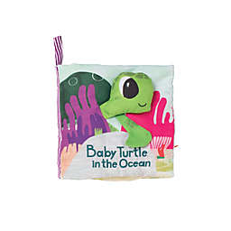 Manhattan Toy What's Outside? Sea-Themed Soft Baby Activity Book with Baby Rattle