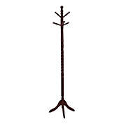 Monarch Specialties I 3058 Coat Rack - 72"H / Cherry Solid Wood Traditional Style