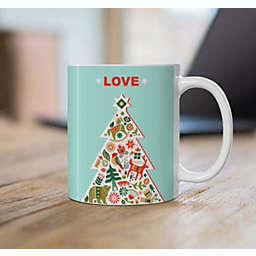 Onetify Christmas Tree with Love Ceramic Mug 11oz
