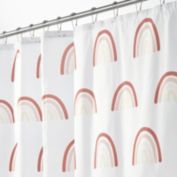 mDesign Flamingo Print - Easy Care Fabric Shower Curtain - 72" x 72"