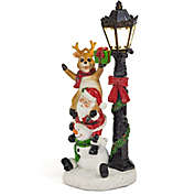 VP Home Christmas Snowman Decor Christmas Figurines Resin Snowman Lighted Decorations