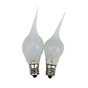 Darice 2 Clear Glow Silicone Electric Candle Lamp Replacement Light Bulbs 3 Watt