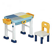 Costway 6 in 1 Kids Activity Table Set with Chair