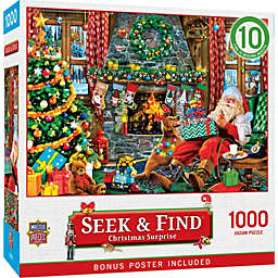 MasterPieces 1000 Piece Seek & Find Jigsaw Puzzle For Adults, Family, Or Kids - Christmas Surprise - 19.25