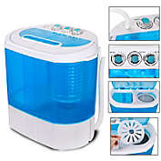 Segawe 10lbs Portable Compact Washing Machine  Twin Tub Washer Spin Dryer