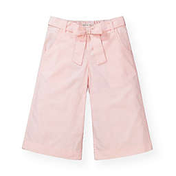 Hope & Henry Girls' Wide Leg Cropped Pant (Light Pink Linen, 3)