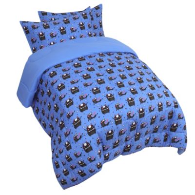 PiccoCasa Full Size 3 Piece Down Alternative Kids Comforter Set Match 2 Pillowcases, Cartoon Cartoon Pattern Design, Suitable for Boys and Girls Bedroom