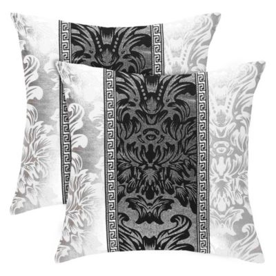 New 18 x18 inch Black White POLYESTER CUSHION COVER PILLOW CASE HOME SOFA OFF 