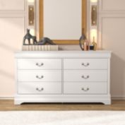 Galano Ireton 6-Drawer Dresser with Ultra Fast Assembly (32.0 in. × 58.2 in. × 15.7 in.)