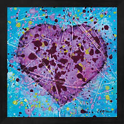 Great Art Now Emotions Scenes Purple Heart by Britt Hallowell 13-Inch x 13-Inch Framed Wall Art
