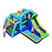Gymax Inflatable Bouncer Climbing Bounce House Kids Slide Park Ball Pit Without Blower