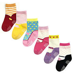 Wrapables Precious Mary Jane Non-Skid Socks (Set of 6), SET1 / Set1