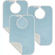 Utopia Home Set of 3 Adult Bibs Terry Cloth Reusable & Washable, Blue
