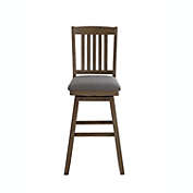 Home 2 Office Madison 42.5 in. Walnut High Back Wood 29 in. Bar Stool