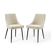 Modway Viscount Upholstered Fabric Dining Chairs