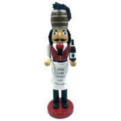 Santa's Workshop Wine Steward Wooden Christmas Nutcracker 14 Inch Multicolor
