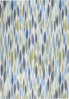 Waverly Sun N Shade SND01 Seaglass Indoor/Outdoor Area Rug 4'3" x 6'3"