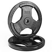 Synergee Cast Iron Weight Plates with 1" Opening for Bodybuilding, Olympic & Power lifting workouts. Metal Weight Plates Sold in Singles, Pairs & Sets. Available from 2.5 to 45 Pounds.