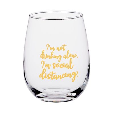 Stemless Wine Glass I Go From Regular Btch Real Quick Funny Stemmed Details about   Caution 