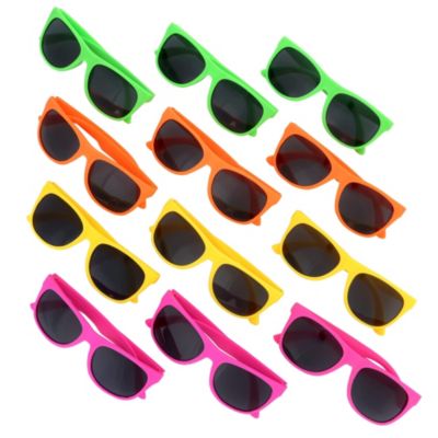 Amazaque Kids Sunglasses Party Favors By Neliblu 80S Style Sun Glasses For Beach And Pool