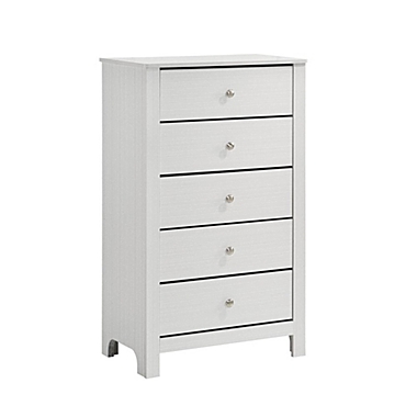 Elements Picket House Furnishings Camila 5-Drawer Chest in White. View a larger version of this product image.