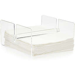 Juvale Clear Acrylic Napkin Holder with Center Bar (7 x 3.5 x 6.75 Inches)