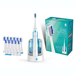 Pursonic S750 Sonic SmartSeries Electronic Power Rechargeable Battery Toothbrush with UV Sanitizing Function, White, Includes 12 Brush Heads