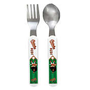 BabyFanatic Fork And Spoon Pack - MLB Baltimore Orioles - Officially Licensed Toddler & Baby Safe Set