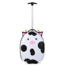 Slickblue 16 Inch Kids Rolling Luggage with 2 Flashing Wheels and Telescoping Handle