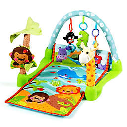 Slickblue 4-in-1 Baby Play Gym Mat with 3 Hanging Educational Toys