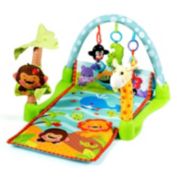 Slickblue 4-in-1 Baby Play Gym Mat with 3 Hanging Educational Toys