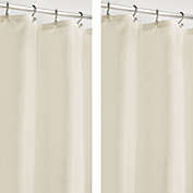 mDesign Water Repellent Shower Curtain/Liner, 2 Pack