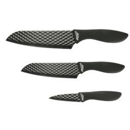 Gourmet Edge Diamond Nonstick Blade Cutlery Knife Set with Sheath (3 Piece)