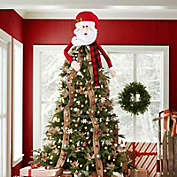 Kitcheniva Christmas Tree Fabric Topper Decor, Santa
