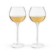Twine Linger Crystal White Wine Glass Set