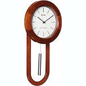 Seiko Circular & Sleek Wall Clock with Pendulum and Dual Chimes