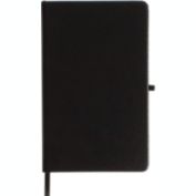 WallDeca Classic Lined Notebook Journal, Hard Cover, 240 Pages, Ruled 8.25 x 5" (Black)